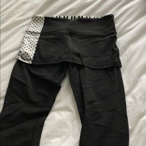 Lululemon skort leggings with polka dot print